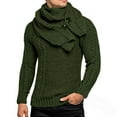 thumbnail image 1 of Ahabrexf Sweaters for Men, Shawl Collar Pullover Casual Slim Button Textured Knit Winter Sweater, 1 of 3