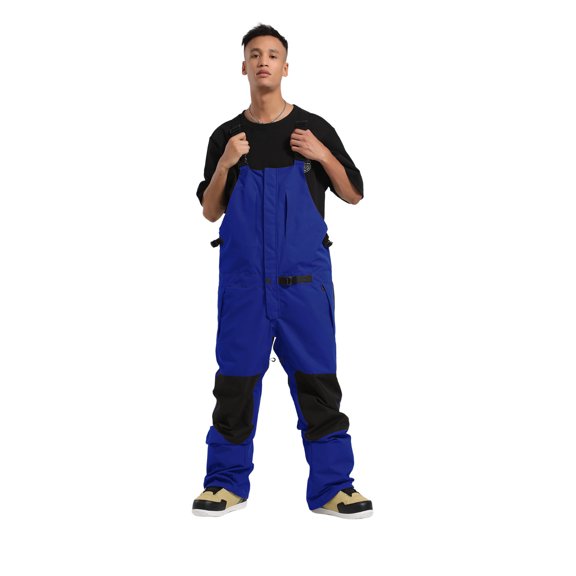 Ahabrexf Overalls for Men Men's Ski Overalls Board Loose Waterproof Breathable Warm Wear Ski Suit Overalls Suits for Men