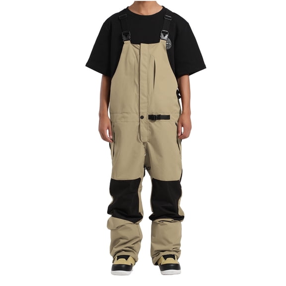 Ahabrexf Overalls for Men Men's Ski Overalls Board Loose Waterproof Breathable Warm Wear Ski Suit Overalls Suits for Men