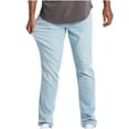 thumbnail image 1 of Ahabrexf Jeans Pant, Men's Solid Casual Outdoor Spring Lightweight Classic Work Pants with Elastic Waist, 1 of 2
