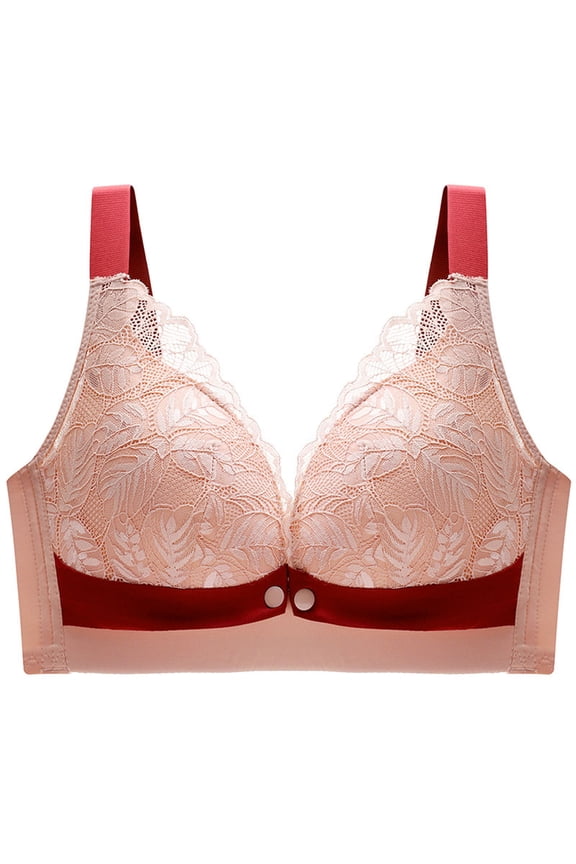 Nursing Bra Women's Fashionable Lace Strapless Underwear with Front Buckle and Postpartum Feeding to Sagging. Pregnant Women's Bra s Are Thin and Lightweight