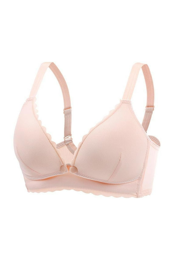 Nursing Bra Women's Fashionable Lace Strapless Underwear with Front Buckle and Postpartum Feeding to Sagging. Pregnant Women's Bra s Are Thin and Lightweight