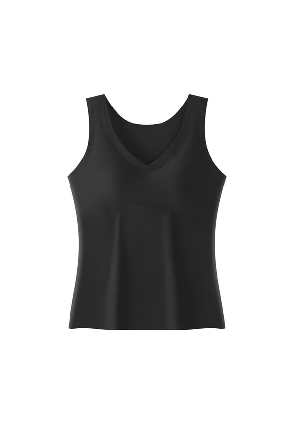 Padded Bras for Women,Winter Warmth Solid Color Backless Seamless Innerwear with Fleece Lining