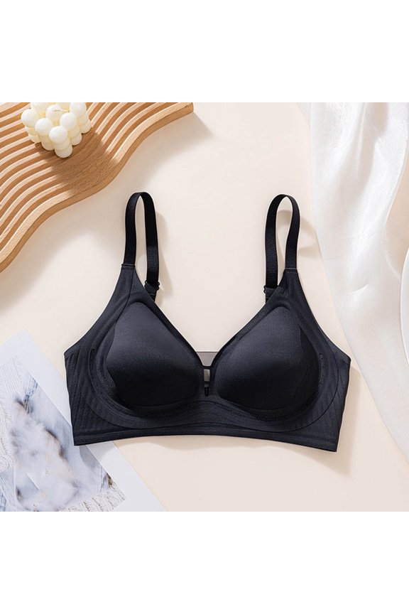 Seamless Bras for Women,Solid Color Sling Design with Removable Padding Everyday Bra
