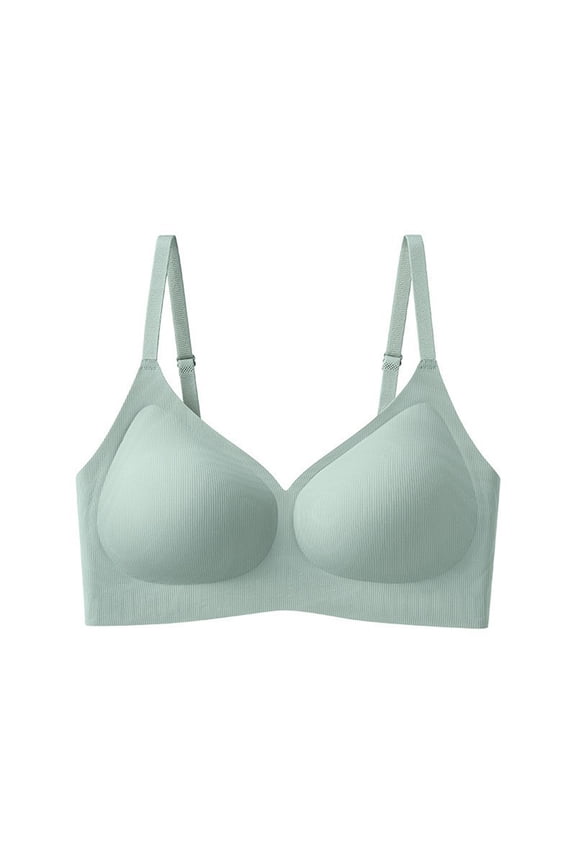 Seamless Bras for Women,Solid Color Sling Support with Removable Pads Daily Wear Bra