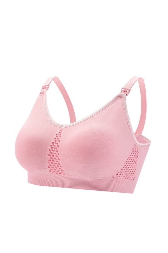 Seamless Wirefree Breathable Nursing Sports & Maternity Yoga Bra with Removable Pads, for Women, Postpartum Everyday