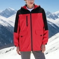 thumbnail image 1 of Ahabrexf Long Sweaters for Women, Warm Winter Snow Ski Jacket Waterproof Windbreaker Hooded Coat, 1 of 5