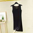 thumbnail image 1 of Ahabrexf Sleeveless Nightgowns for Women,Solid Color Round Neck Loose Bathrobe Home Wear Nightgown, 1 of 9