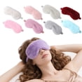 thumbnail image 1 of Ahabrexf Soft Soft Fabric Sleep Face Covering for Women Men - Satin Eye Face Covering for Sleeping, Breathable Travel Face Covering Shield, Soft Fabric Sleeping Blindfold for Home, 1 of 3