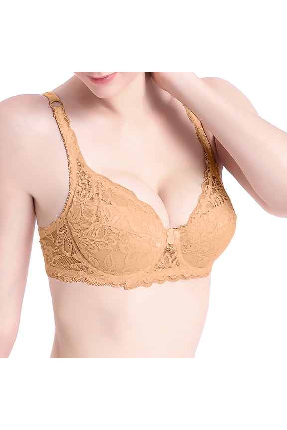 Steel Ring Gathering Bra for Women, Seamless Style with Front Closure, Nylon Spandex Mixed, Back Adjustable Straps, Nursing Friendly,4Season Wear