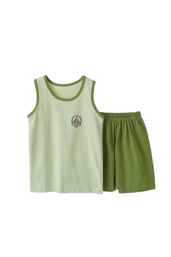 Summer Outfits for Girls Cloud Feel Breathable Sleeveless Top and Bottom Home Clothes Air Conditioning Clothes
