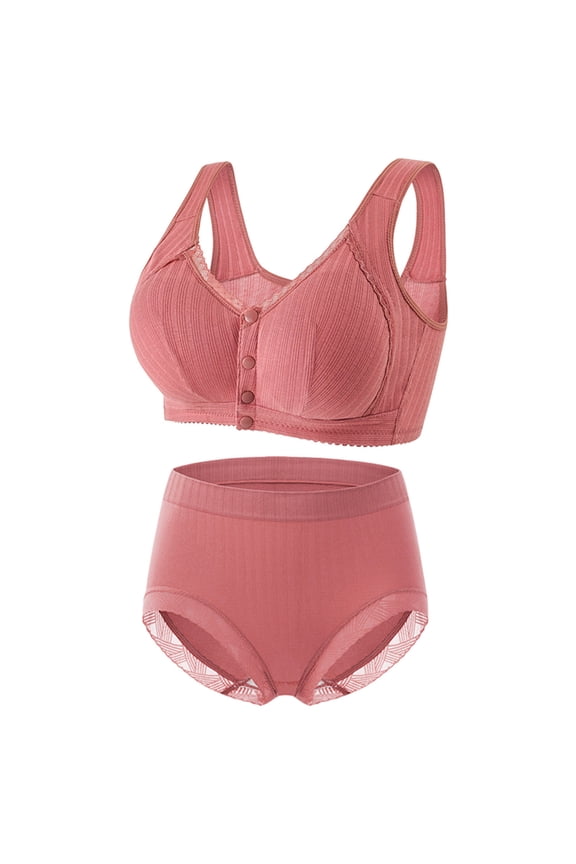 Underwire Bra for Women, Front Button Shaping Cup with Adjustable Shoulder Strap, Nylon Seamless Style, Plus Size Supportive Tailored, Everyday Wear