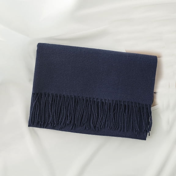 Ahabrexf Warm Scarfs for Women,Solid Color Soft Faux Fabric Shawl for All Seasons