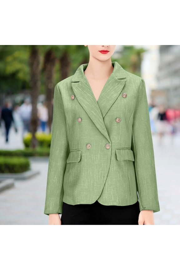 V Neck Shirts Women, Street Style Solid Winter Fashion Suit Jacket Long Sleeve Coat