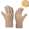 thumbnail image 1 of Ahabrexf Winter Gloves Women,Upgraded Touch Screen Cold Weather Thermal Knit Glove for Running and Hiking, 1 of 2