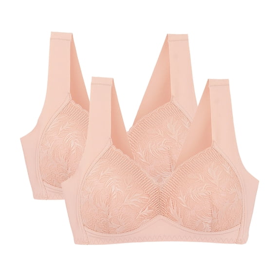 Ahabrexf Woman's Comfortable Breathable Bra Underwear, Large Size, No Rims