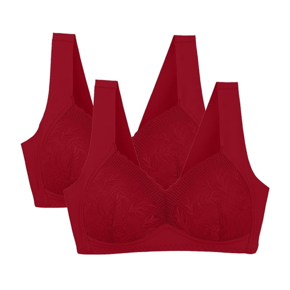Ahabrexf Woman's Comfortable Breathable Bra Underwear, Large Size, No Rims