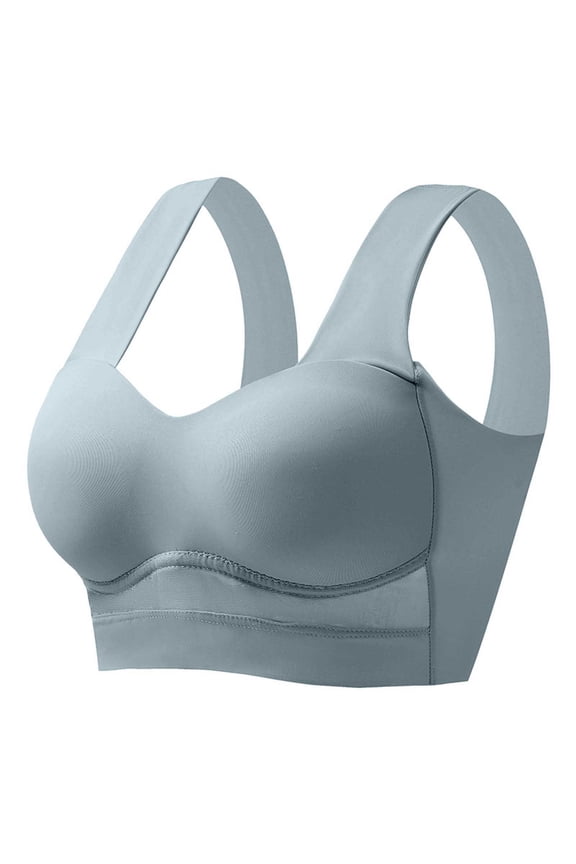 Solid Color Ice Silk Ventilate Sling Sports Bra without Steel Rim for Women