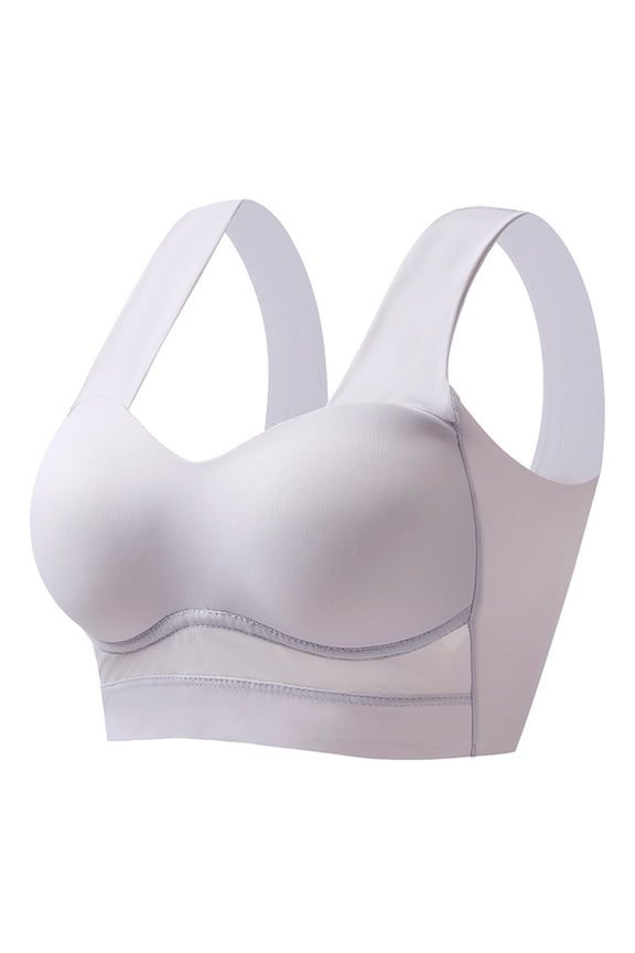 Solid Color Ice Silk Ventilate Sling Sports Bra without Steel Rim for Women