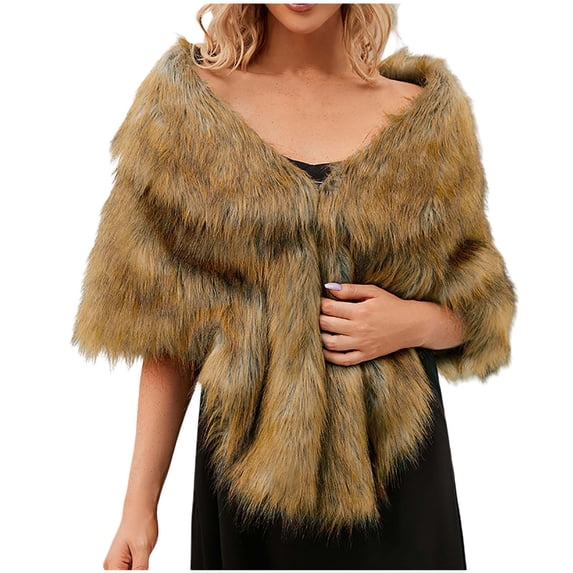 Ahabrexf Cardigan for Women Women Elegant Bridal Wedding Faux Long Shawl Stole Wrap Scarf Cape Cardigan Jacket Top Jackets for Women