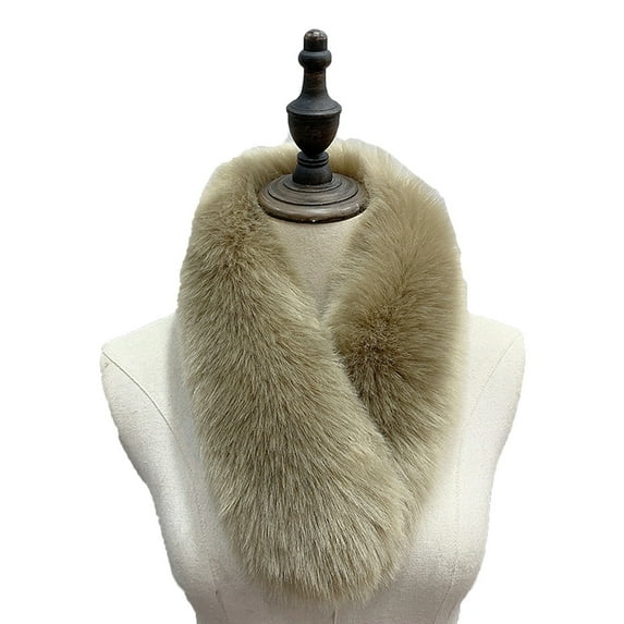 Ahabrexf Masks for Adults, Faux Scarf Collar Shawl Wrap with Stitching Detail for Versatile Wear