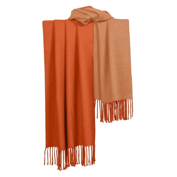 Ahabrexf Sweaters for Women, Double Sided Thickened Warm Shawl and Scarf for Winter