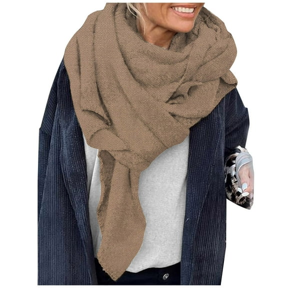 Ahabrexf Mens Scarf Winter, Women's Flannel Warm Woolen Scarf for Winter Style
