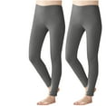 thumbnail image 1 of Ahabrexf Leggings for Women Women's High Waisted Leggings Solid Color Elastic Waist Warm Thermal Tights for Winter Daily Wear Slim Fitting Comfortable Pants Tights for Women, 1 of 3