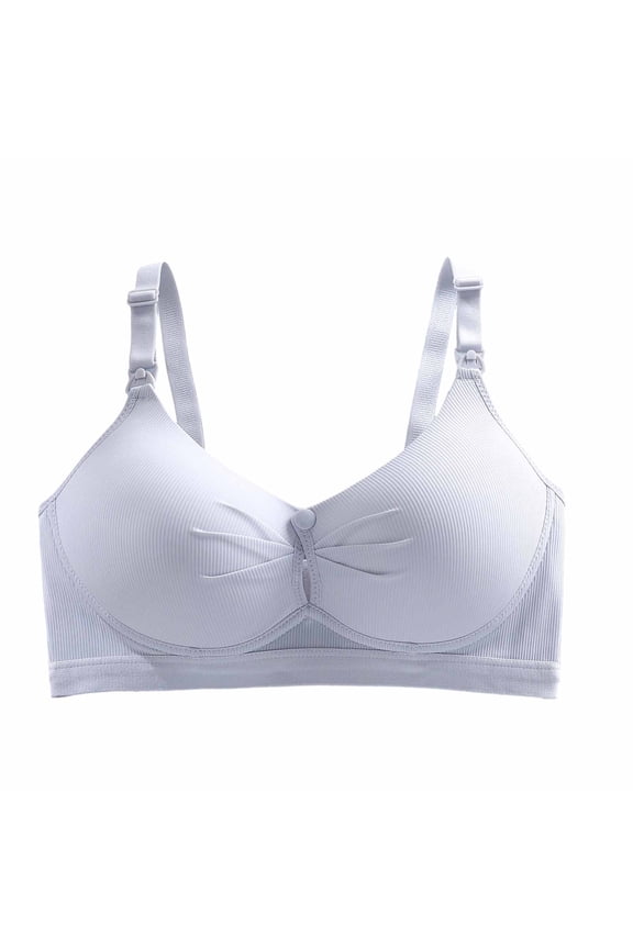 Women's Lace Bra Non-Underwire Breathable Adjustable Pullover Bra for Women