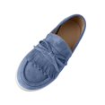 thumbnail image 1 of Ahabrexf Women's Loafers Casual Slip-On Round Toe Flat Bottom Moccasins with Bow Detail Solid Color Breathable Soft Comfort for Work Travel, 1 of 9