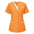 thumbnail image 1 of Ahabrexf Women's Nurses Tunic Uniform Clinic Carer-Neck Protective Clothing, 1 of 3