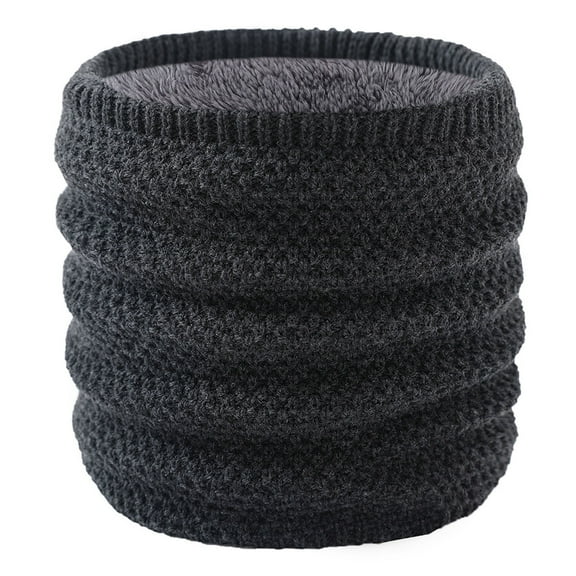 Ahabrexf Women's Winter Scarf with Warmth and Protection High Neck Thick Yarn Solid Color