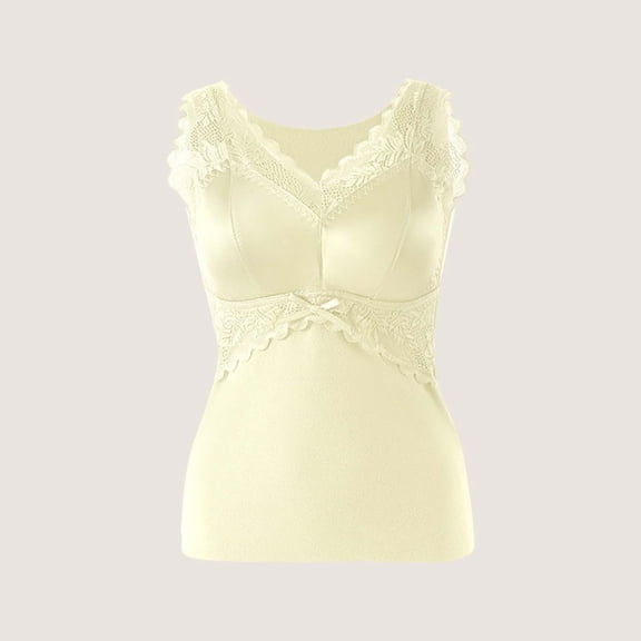 Ahabrexf Women's Winter Tops,Sleeveless V-Neck Comfy Solid Regular Tank Tops