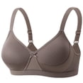 thumbnail image 1 of Ahabrexf Women's Wireless Comfort Bra Lightly Padded Push Up Seamless Daily Underwear Soft Thin Cups Adjustable Strap Solid Color Bra, 1 of 2
