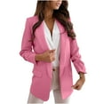 thumbnail image 1 of Ahabrexf Womens Casual Blazers Open Front Long Sleeve Work Office Jackets Blazer, 1 of 8