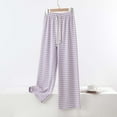 thumbnail image 1 of Ahabrexf Womens Comfy Pants,Fashion Checkered Elastic Waist Plaid Casual Home Long Pants, 1 of 5