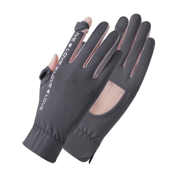 Ahabrexf Womens Driving Gloves Uv Protection for Women, Solid Color Touchscreen Non-Slip Elastic Wrist Outdoor Sports Gloves, 1 Pair