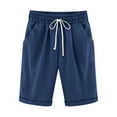Ahabrexf Womens Plus Size Bermuda Shorts Summer Sweat Shorts Cotton