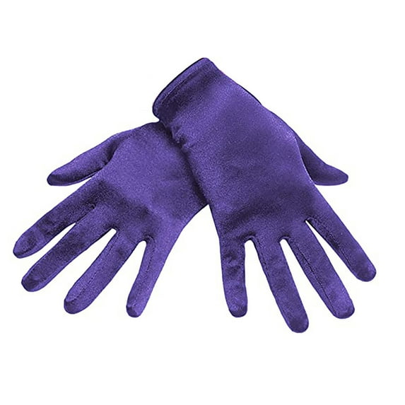 Ahabrexf High Waisted Leggings for Women, Satin Long Gloves for Opera Wedding Bridal Evening Party