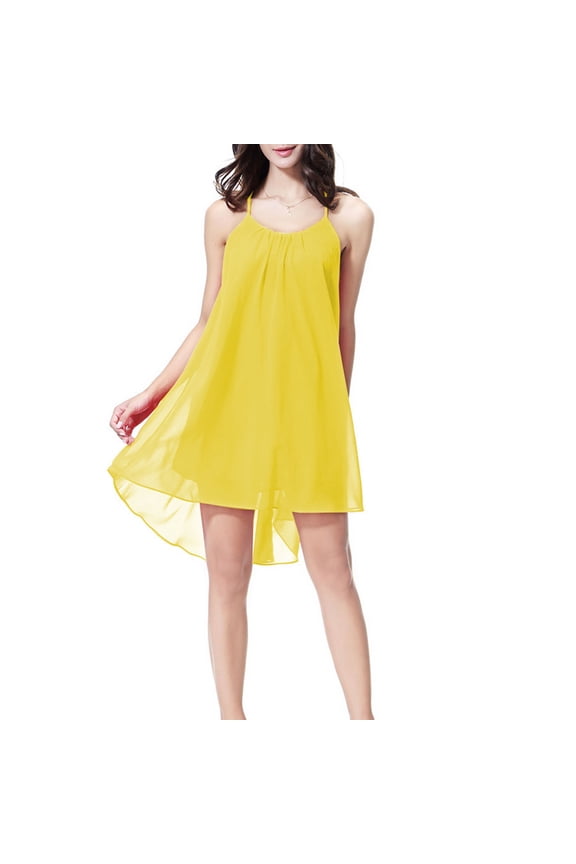 Womens Short Shorts,Fashion Back Hollowed Out Round Neck Chiffon Sling Sleepshirt