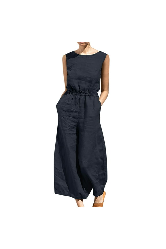 Womens Summer 2 Piece Outfits Crop Tank Tops Lounge Matching Sets & Long Track Pants Tracksuits