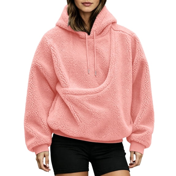 Ahadesign Pet Pouch Hoodie for Women with Kangaroo Pocket Cat Dog Carrier Hoodies Hoodie With Pet Pouch (Pink,3XL)