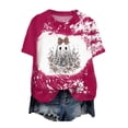 thumbnail image 1 of Ahadesign Summer Halloween Plus Size Halloween Shirts for Women Pumpkin Graphic Tshirt Fall Casual Short Sleeve Tee Tops (Hot Pink,M), 1 of 5