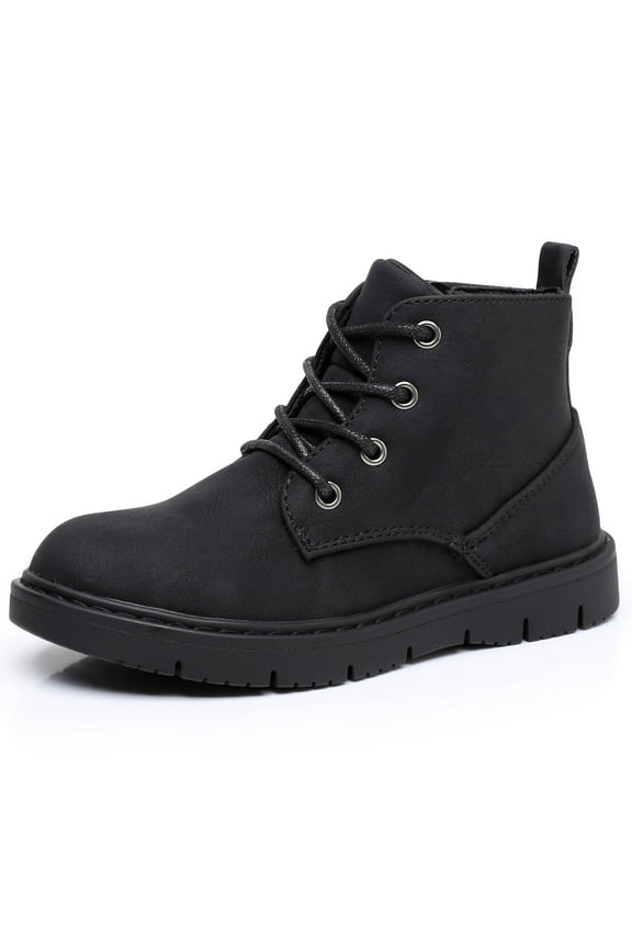 Boys Boots Toddler Kids Work Boots Outdoor Casual Zipper Ankle Boots(Toddler/Little Kid)