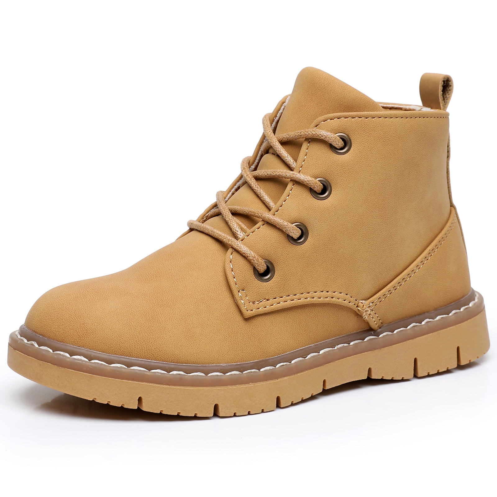 Toddler Boots,Winter Boys Boots Fashion Versatile Children Leather Side  Zipper Short Ankle Boots Non- Sole Casual Cold Weather Shoes,Fall