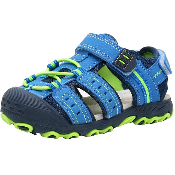 Ahannie Boys & Girls Outdoor Sport Sandals,Kids Closed Toe Beach Sandals, Toddler Summer Sandals
