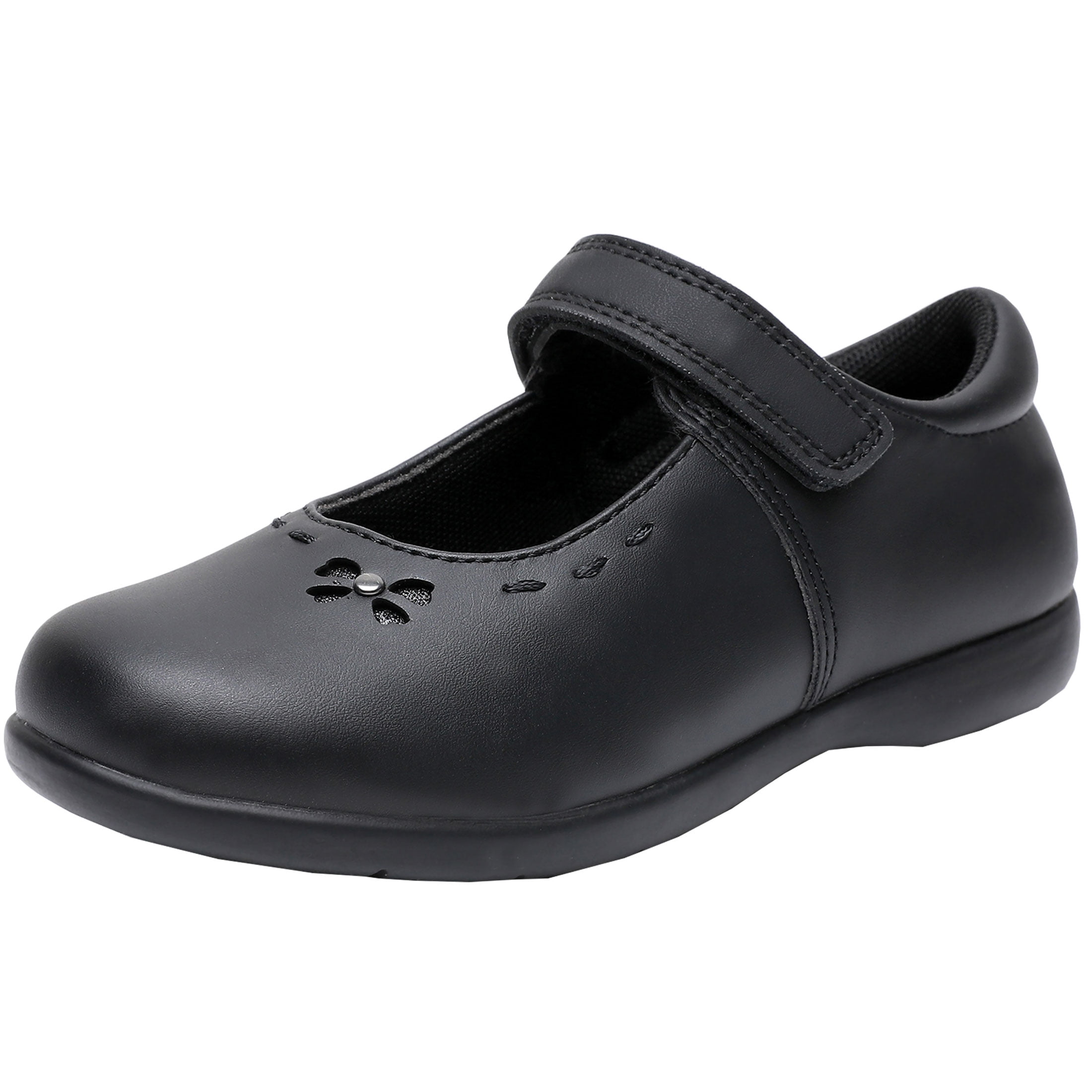 Ahannie Girl's Mary Jane Flats Oxford School Uniform Shoes Black Dress