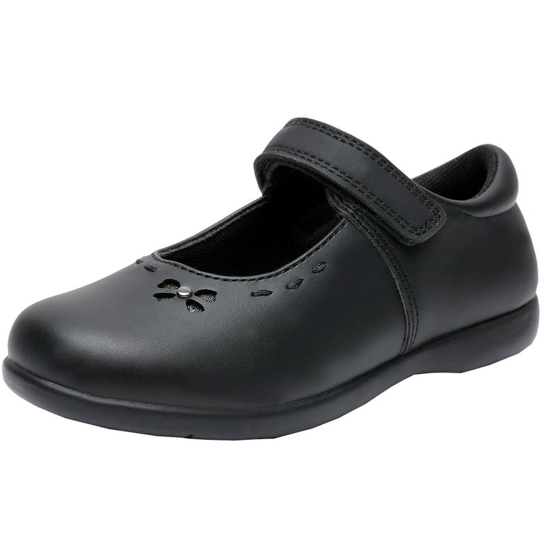 Ahannie Girl's Mary Jane Flats Oxford School Uniform Shoes Black