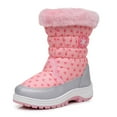 thumbnail image 1 of Ahannie Girls Warm Snow Boots,Kids Outdoor Insulated Winter Boots, 1 of 6