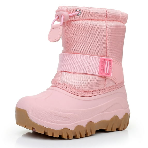 Ahannie Kids Boys Girls Winter Snow Boots Waterproof Anti-Slip Warm Outdoor Shoes (Toddler/Little Kid)